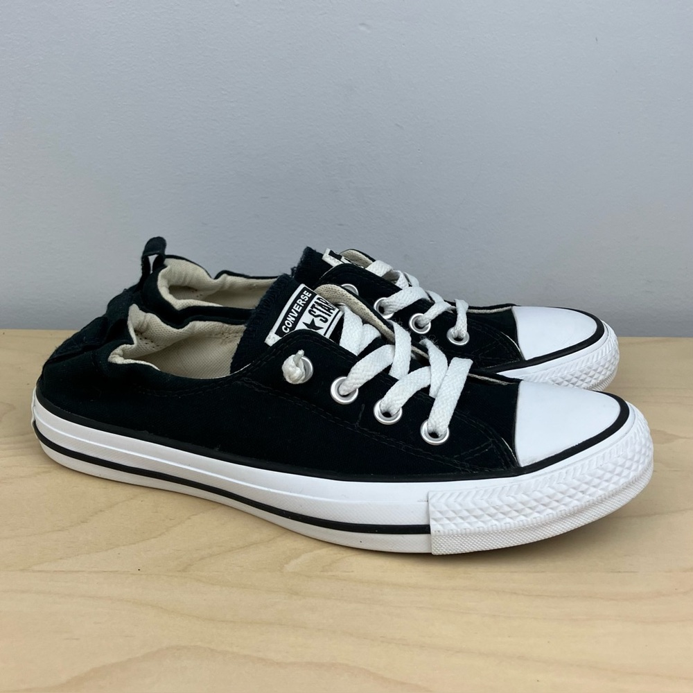 Converse Black and White Low-Top Sneakers